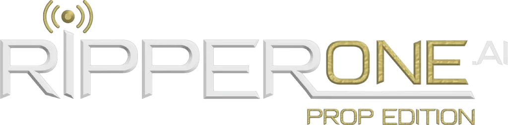 RipperOne AI Prop Edition Logo White