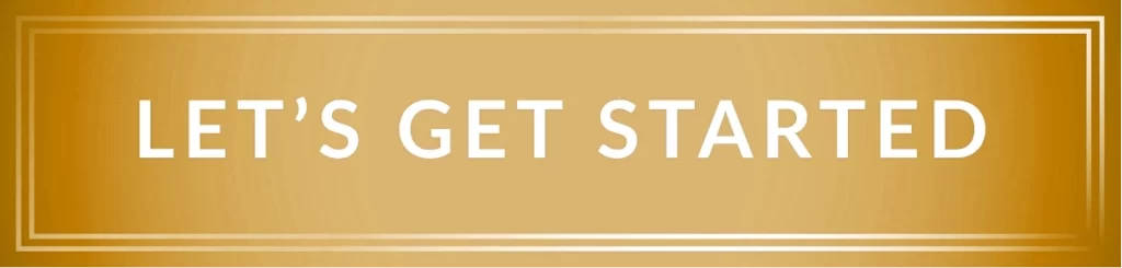 Button NEW Lets Get Started Gold